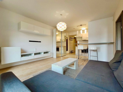 Sunny 1+1 room studio on 40 m2, condition as new, in the Buda Hills with garage included!