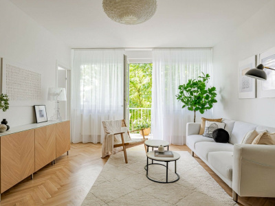 Nicely renovated flat on 59 m2 with a 6 m2 balcony overlooking the green hillside of Svábhegy!