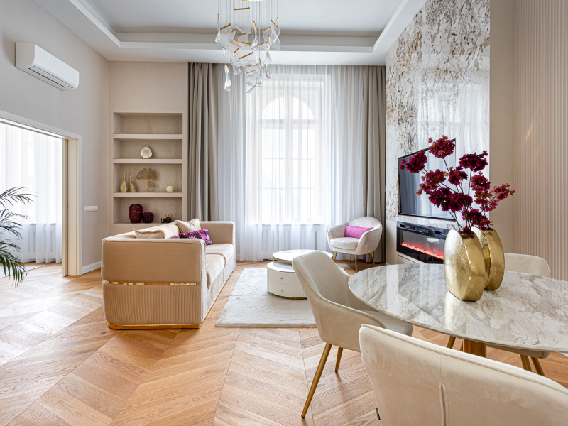 Zu verkaufen: Ein atemberaubend renovierter Luxus 2 Schlafzimmer, 2 Badezimmer Wohnung auf 85 m² in der 4 Andrássy Avenue 6. Distrikt!